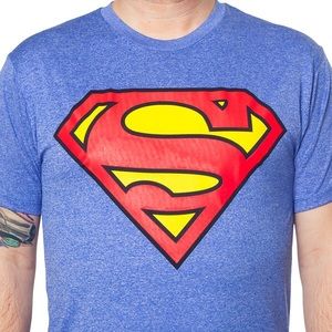NWOT Performance Superman Logo T-Shirt by 80s Tees